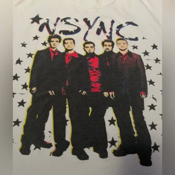 NSYNC T-Shirt Vintage Concert Tour 2001 Pop Odyssey Short Sleeve Size Small  EUC - Picture 3 of 8